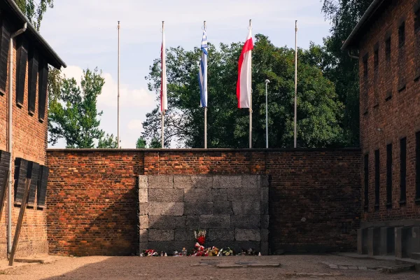 Memorial in the Auschwitz Block 11