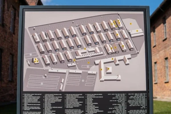 Map of the Auschwitz complex